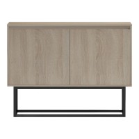 Μπουφές Dabia pakoworld sonoma-πόδι μαύρο μέταλλο 100x40x74εκ