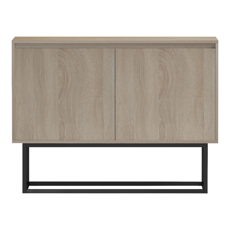 Μπουφές Dabia pakoworld sonoma-πόδι μαύρο μέταλλο 100x40x74εκ