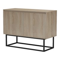Μπουφές Dabia pakoworld sonoma-πόδι μαύρο μέταλλο 100x40x74εκ