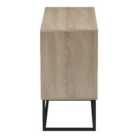 Μπουφές Dabia pakoworld sonoma-πόδι μαύρο μέταλλο 100x40x74εκ