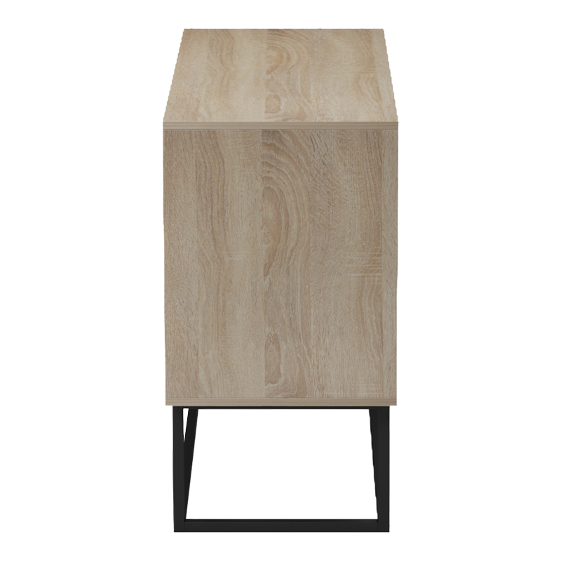 Μπουφές Dabia pakoworld sonoma-πόδι μαύρο μέταλλο 100x40x74εκ
