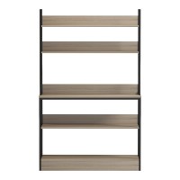 Επιδαπέδια ραφιέρα Oranis pakoworld sonoma-μαύρο 105x38x165εκ
