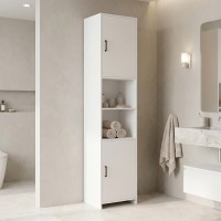 Ντουλάπι-στήλη Perlina pakoworld λευκό 40x32x175εκ