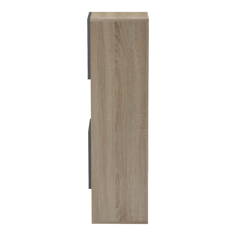 Σύνθετο σαλονιού Defry pakoworld sonoma-ανθρακί 177.5x31.5x110εκ