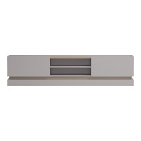 Έπιπλο τηλεόρασης Wendo pakoworld taupe-sonoma 200x37x47εκ