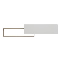 Έπιπλο τηλεόρασης επιτοίχιο Olande pakoworld sonoma-λευκό 210x35x48εκ
