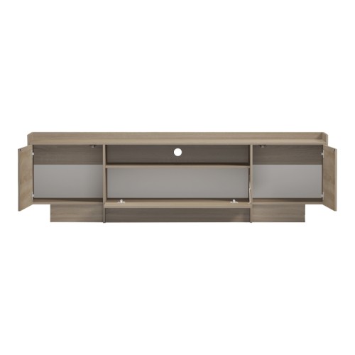 Έπιπλο τηλεόρασης Derden pakoworld sonoma 197x38x58εκ