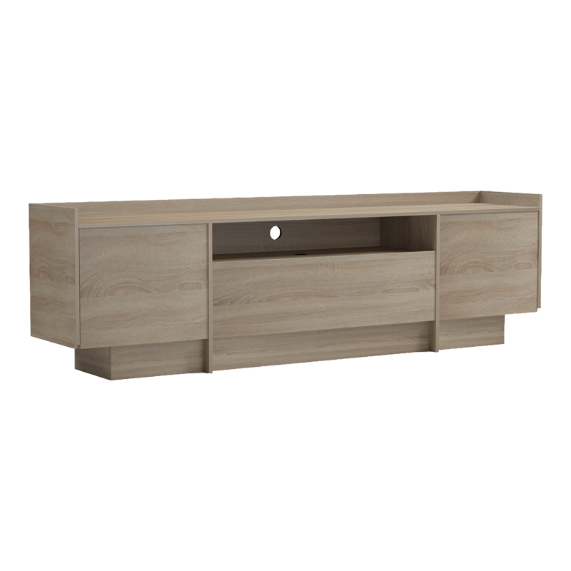 Έπιπλο τηλεόρασης Derden pakoworld sonoma 197x38x58εκ