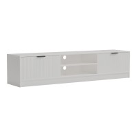 Έπιπλο τηλεόρασης Lemardo pakoworld λευκό 180x40x40εκ