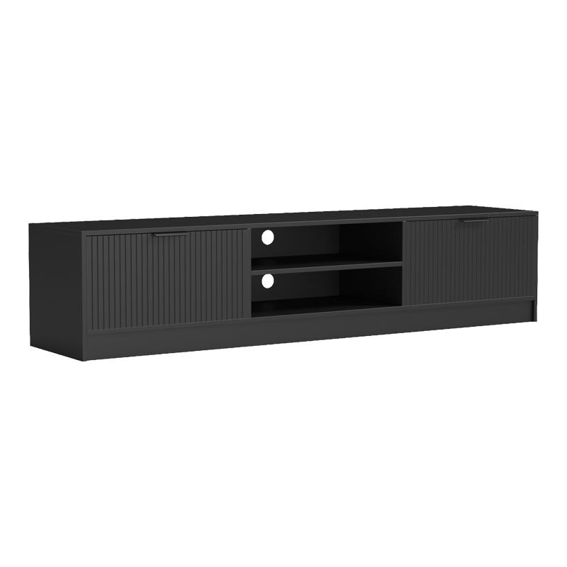 Έπιπλο τηλεόρασης Lemardo pakoworld μαύρο 180x40x40εκ