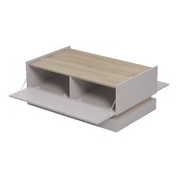 Τραπέζι σαλονιού Wendo pakoworld γκρι-sonoma 97x60x40εκ
