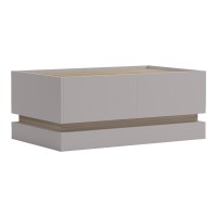Τραπέζι σαλονιού Wendo pakoworld γκρι-sonoma 97x60x40εκ