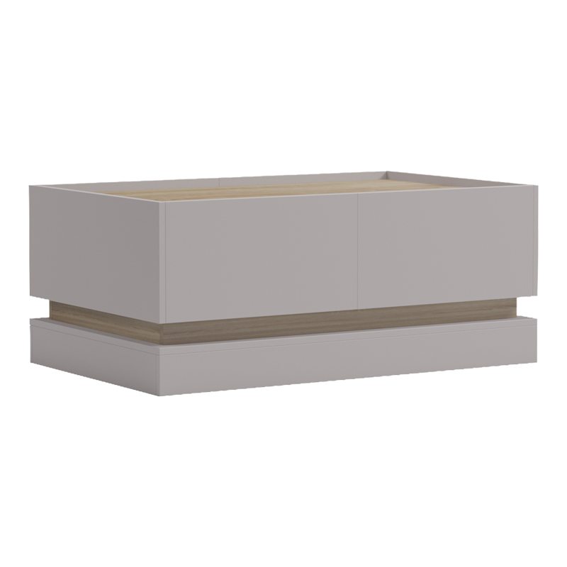 Τραπέζι σαλονιού Wendo pakoworld γκρι-sonoma 97x60x40εκ