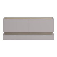 Τραπέζι σαλονιού Wendo pakoworld γκρι-sonoma 97x60x40εκ