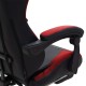 Καρέκλα γραφείου gaming με υποπόδιο Moza pakoworld PU μαύρο-κόκκινο