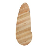 Καθρέπτης οβάλ Marly pakoworld mdf σε φυσική απόχρωση 50.5x4x127εκ