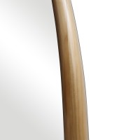 Καθρέπτης οβάλ Marly pakoworld mdf σε φυσική απόχρωση 50.5x4x127εκ