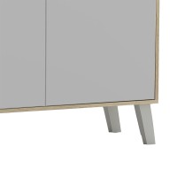 Μπουφές Billie pakoworld sonoma-γκρι 149x40x77εκ