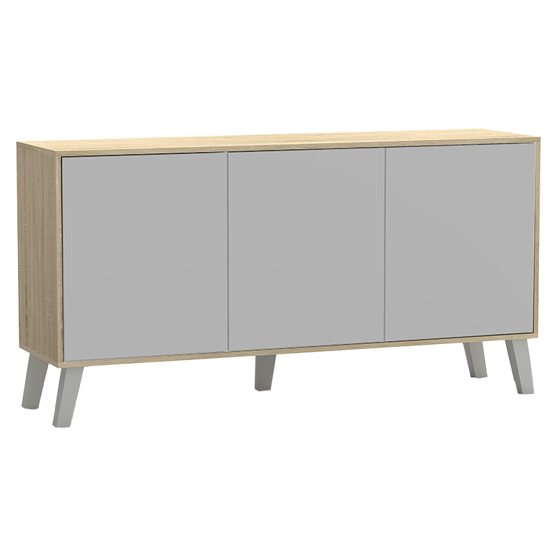 Μπουφές Billie pakoworld sonoma-γκρι 149x40x77εκ
