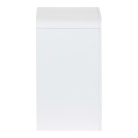 Κομοδίνο Zeplen pakoworld MDF σε λευκή απόχρωση 40x30x53εκ