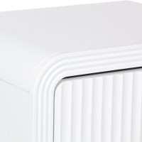 Κομοδίνο Zeplen pakoworld MDF σε λευκή απόχρωση 40x30x53εκ