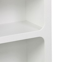 Βιβλιοθήκη-ραφιέρα Emersi pakoworld mdf σε λευκή απόχρωση 70x35x100εκ