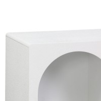 Μπουφές Emersi pakoworld με ράφια mdf σε λευκή απόχρωση 120x35x76εκ