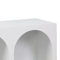 Μπουφές Emersi pakoworld με ράφια mdf σε λευκή απόχρωση 120x35x76εκ
