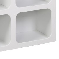 Μπουφές Emersi pakoworld με ράφια mdf σε λευκή απόχρωση 120x35x76εκ