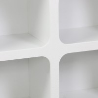 Μπουφές Emersi pakoworld με ράφια mdf σε λευκή απόχρωση 120x35x76εκ
