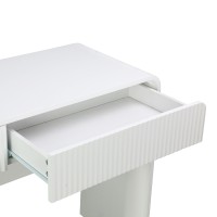 Κονσόλα Zeplen pakoworld λευκό mdf 110x38x75εκ