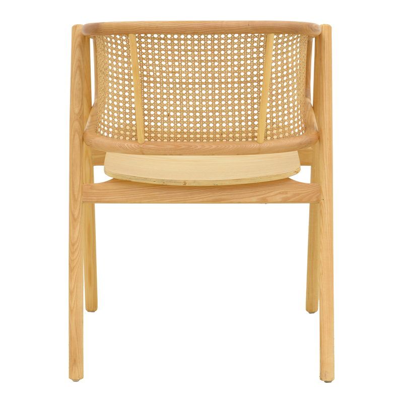 Πολυθρόνα Wenzy pakoworld φυσικό Rattan - μασίφ ξύλο toon 59x58x78εκ