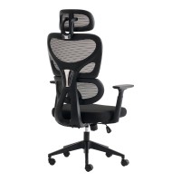 Καρέκλα γραφείου διευθυντή Cadrey pakoworld mesh μαύρο 67x64x120-128εκ