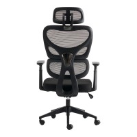 Καρέκλα γραφείου διευθυντή Cadrey pakoworld mesh μαύρο 67x64x120-128εκ