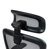 Καρέκλα γραφείου εργασίας Zenyk pakoworld mesh μαύρη 63x70x126εκ