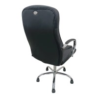Καρέκλα γραφείου διευθυντή Quilted pakoworld pu μαύρο 62x70x116εκ