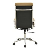 Καρέκλα γραφείου διευθυντή Tokyo pakoworld μπεζ pu 55.5x52x108εκ