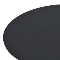 Τραπέζι Xuson pakoworld μαύρο mdf με μεταλλικό πόδι Φ120x75εκ