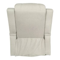Πολυθρόνα relax με μηχανισμό massage Gessel pakoworld μπεζ ύφασμα 80x90x98εκ