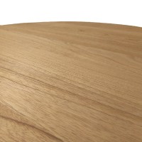 Τραπεζαρία Kalie-Kenda Ι pakoworld σετ 7τεμ σε φυσική-μπεζ απόχρωση Φ80x75εκ
