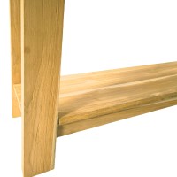 Κονσόλα Decoza pakoworld teak ξύλο σε φυσική απόχρωση 140x40x80εκ