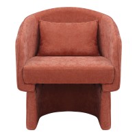 Πολυθρόνα Playmob pakoworld ύφασμα σε κεραμιδί απόχρωση 69x65x79εκ