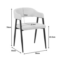 Σετ-2Τεμ.Πολυθρόνα Sezan pakoworld ύφασμα μπεζ 51x54x76εκ