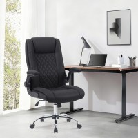 Καρέκλα γραφείου διευθυντη Kesla pakoworld PES μαύρo 65x65x113-121εκ