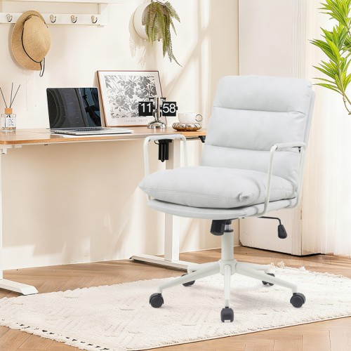 Καρέκλα γραφείου διευθυντη Kreno pakoworld PES γκρι 56x67x89-97εκ