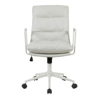 Καρέκλα γραφείου διευθυντη Kreno pakoworld PES γκρι 56x67x89-97εκ