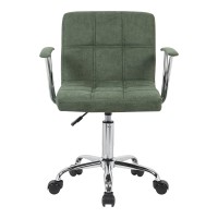 Καρέκλα γραφείου Buleco pakoworld λαδί ύφασμα 56x46x74-86εκ