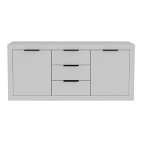Μπουφές Doha pakoworld σε λευκή απόχρωση 180x45x80.5εκ