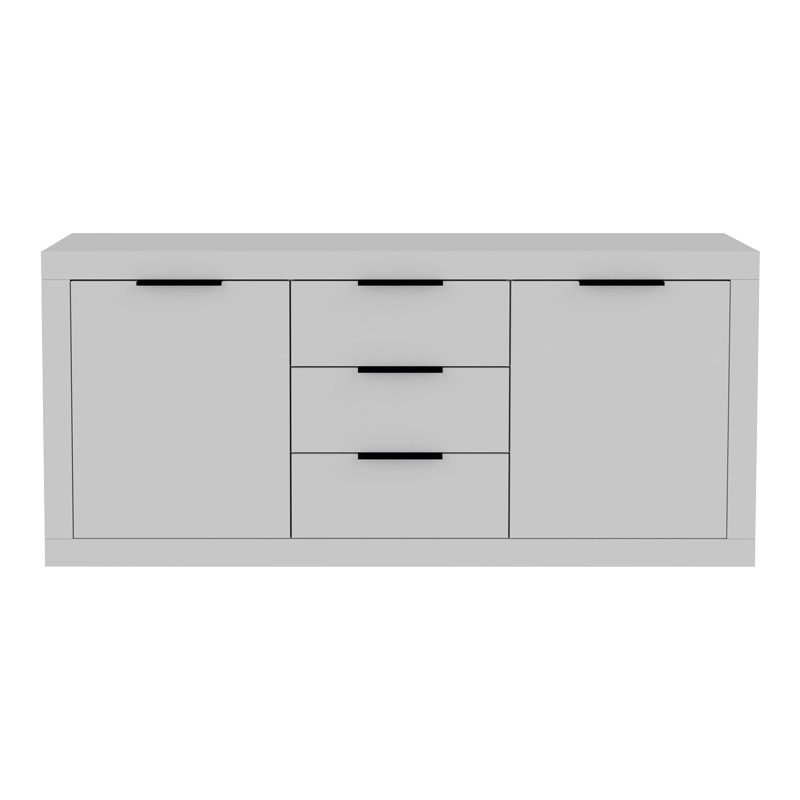 Μπουφές Doha pakoworld σε λευκή απόχρωση 180x45x80.5εκ