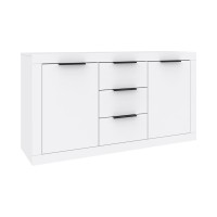 Μπουφές Doha pakoworld σε λευκή απόχρωση 150x45x80.5εκ